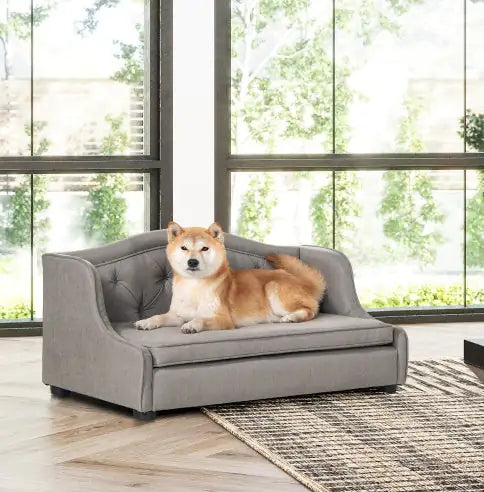 Tufted Wingback Sofa