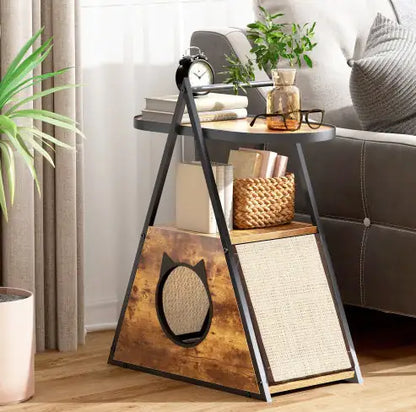 Luxurious Cat House,end Table.Wood
