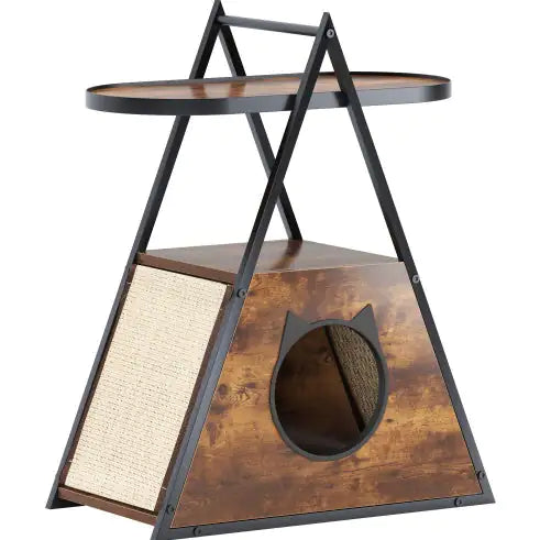 Luxurious Cat House,end Table.Wood