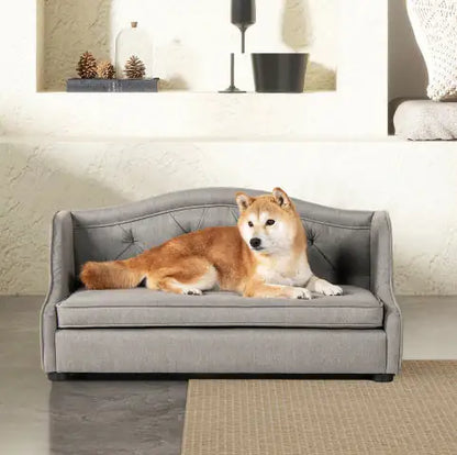 Tufted Wingback Sofa